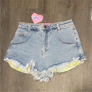 Dolls Kill / Sugar Thrillz | Outta Sight Distressed Denim Shorts